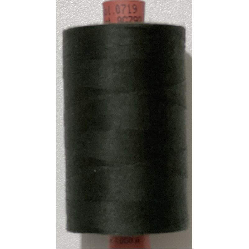 Rasant 75 Thread, #0719 BLACK GREEN, 1000m, Core Spun Polyester Cotton Thread