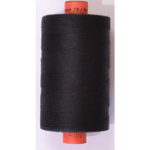 Rasant 75 Thread, #4000 BLACK, 1000m, Core Spun Polyester Cotton Thread