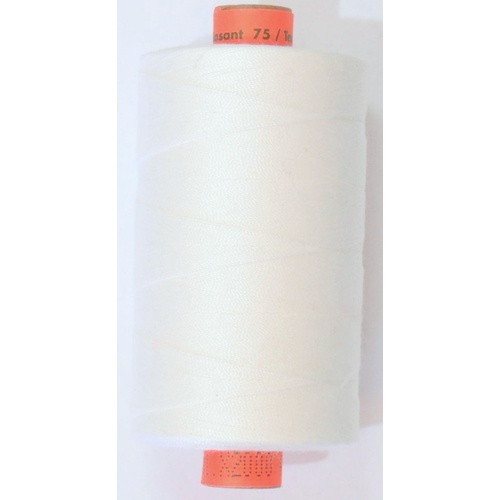 Rasant 75 Thread #X2000 WHITE, 1000m, Core Spun Polyester Cotton Thread