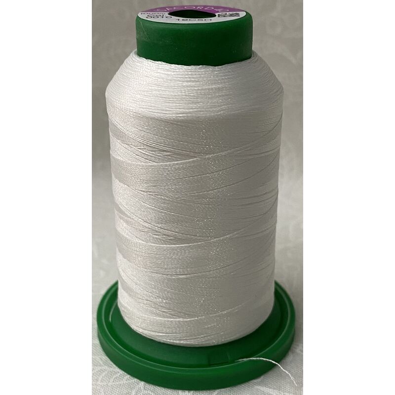 ISACORD 40 #0010 SILKY WHITE 1000m Machine Embroidery Sewing Thread