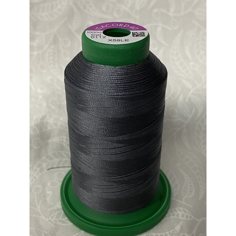 ISACORD 40 #0112 LEADVILLE GREY 1000m Machine Embroidery Sewing Thread