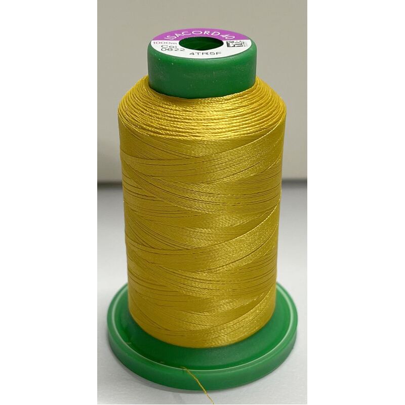 ISACORD 40 #0622 STAR GOLD 1000m Machine Embroidery Sewing Thread