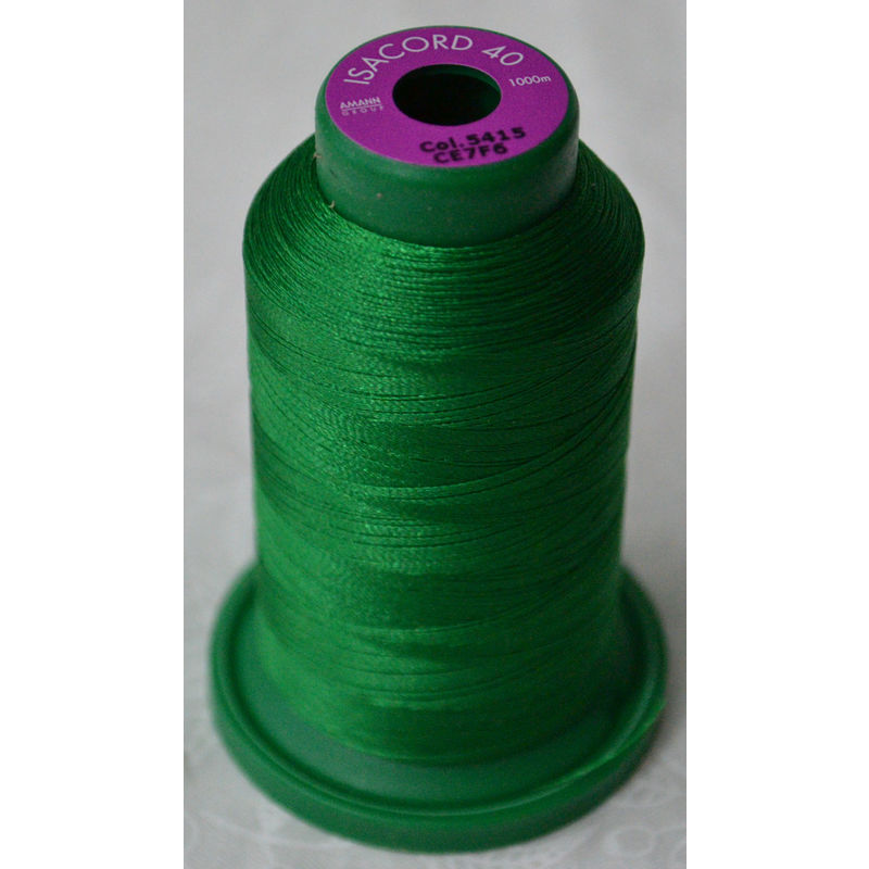 ISACORD 40 #5415 IRISH GREEN 1000m Machine Embroidery Sewing Thread