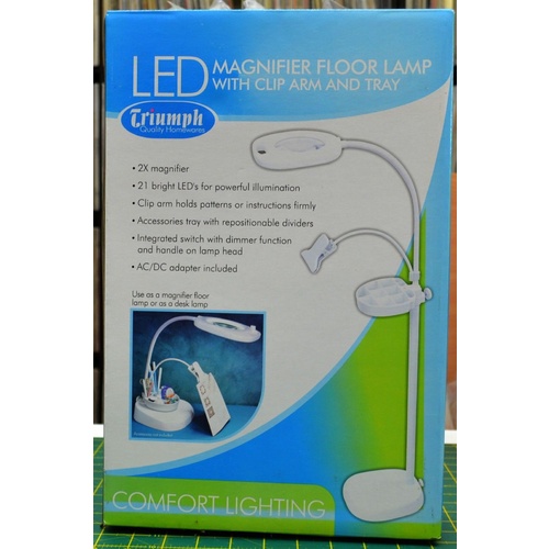 Led magnifier floor lamp with clip deals