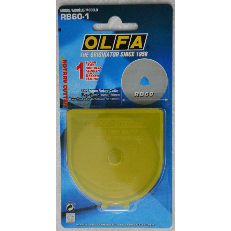 OLFA 60mm Rotary Cutter BLADE, RB60-1