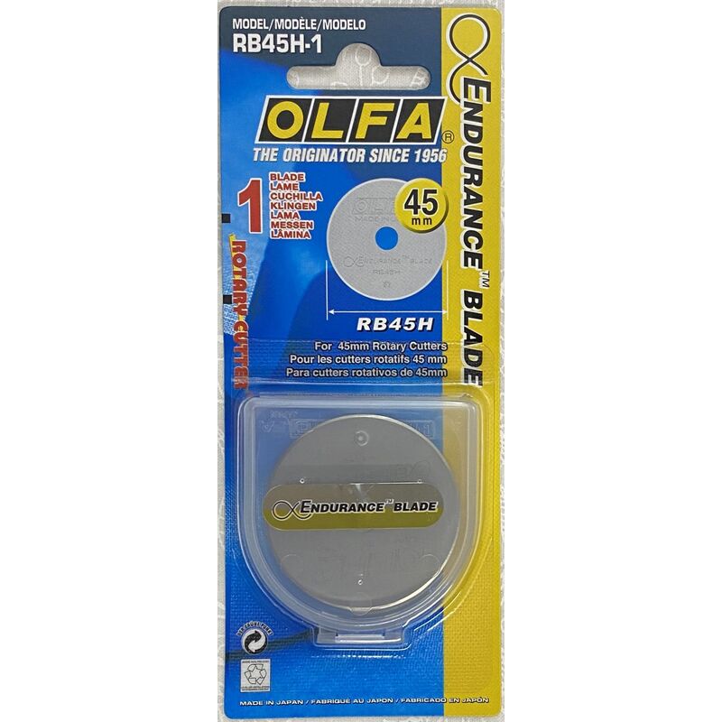 OLFA 45mm Rotary Cutter Endurance Blade, RB45H-1 (E)