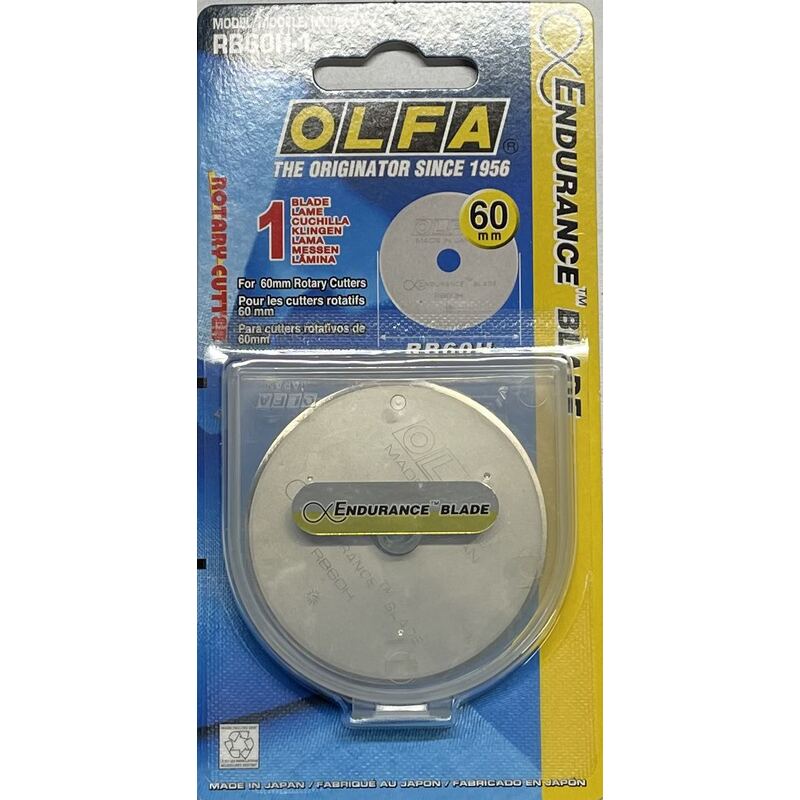 OLFA 60mm Rotary Blades, 1-pack