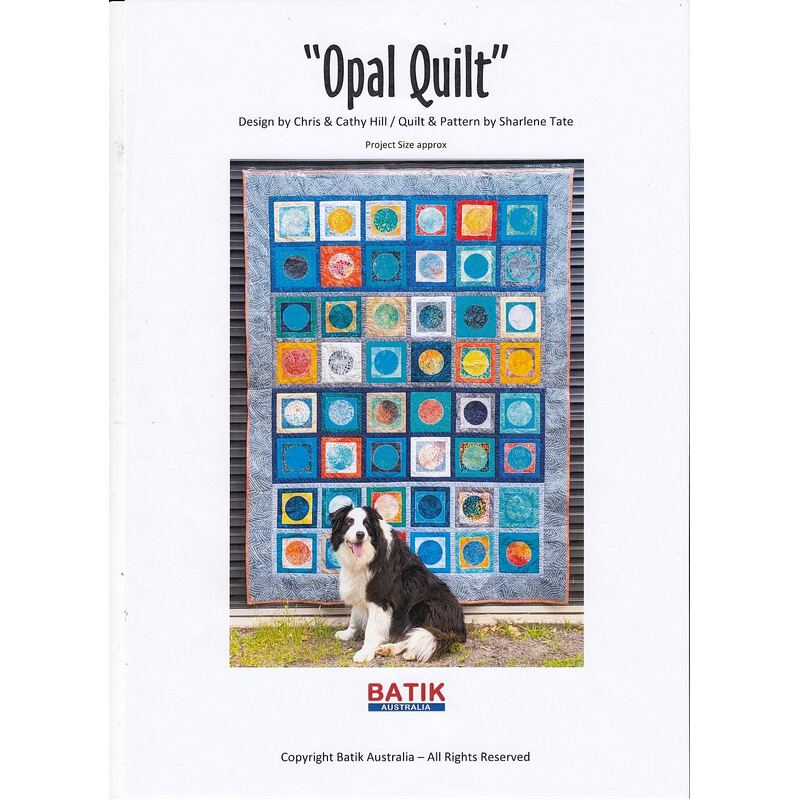 Batik Australia Quilt Pattern, OPAL QUILT, (Pattern / instructions only, no fabric)