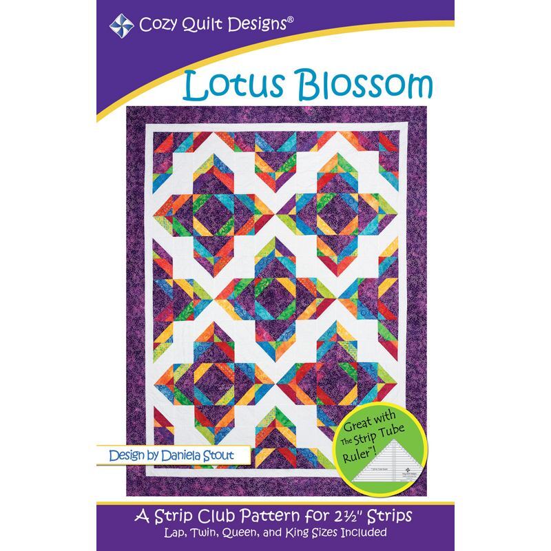 Lotus Bloom Quilt Pattern by Cozy Quilt Designs (Pattern & Instructions)