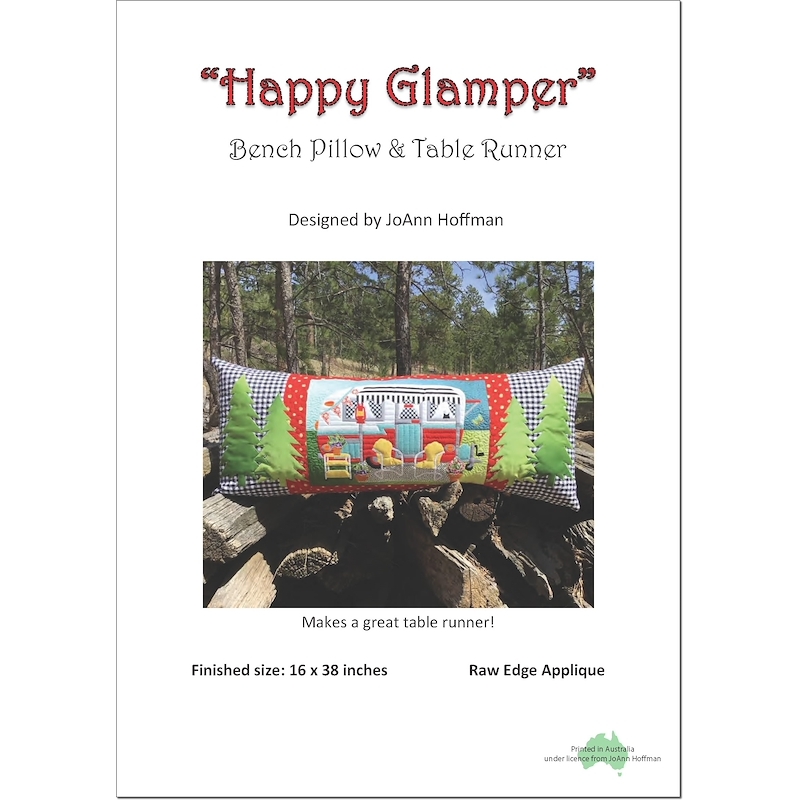 Happy Glamper Bench Pillow & Table Runner (Pattern Only)