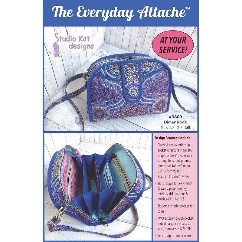 The Everyday Attache by Studio Kat Designs (Pattern & Instructions)
