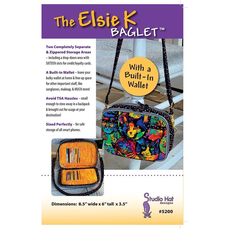 The Elsie K Baglet by Studio Kat Designs (Pattern & Instructions)