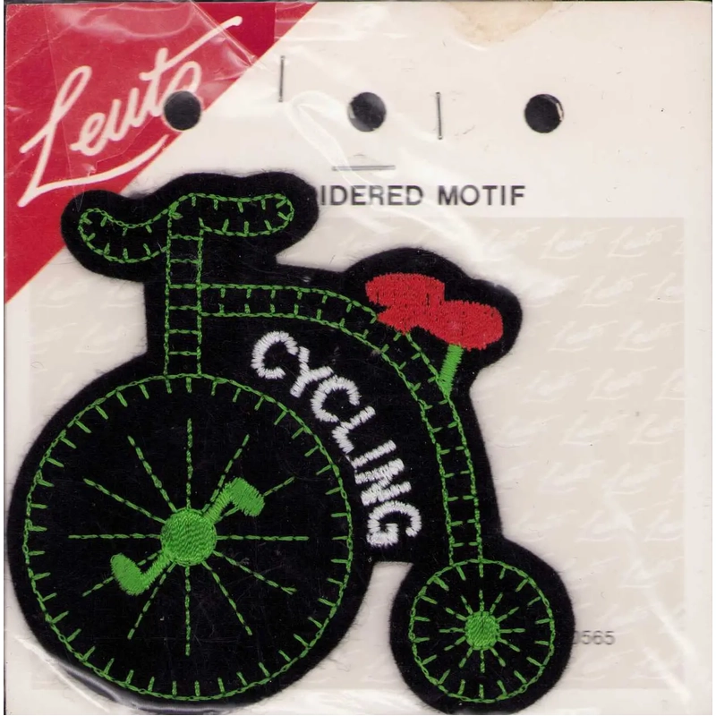 P20565 Cycling Embroidered Motif by Leuts  8.1cm x 8.5cm