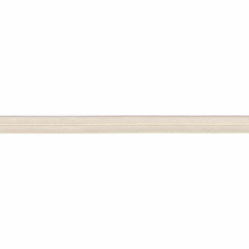 NATURAL 12mm Polycotton Standard (Single Fold) Bias Binding, Sold by the Metre