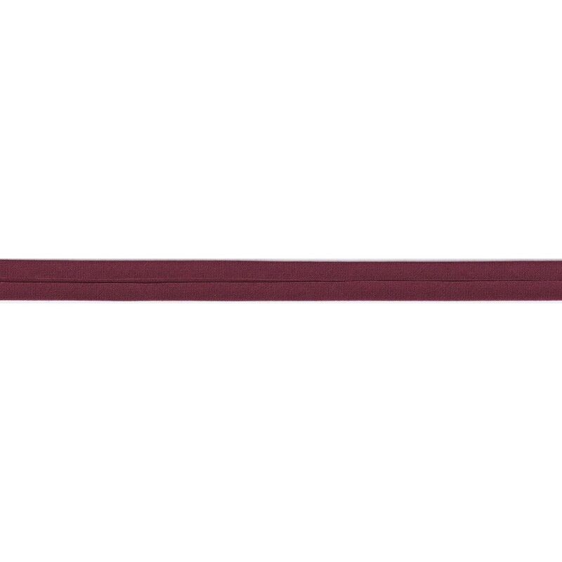 CLARET 12mm Polycotton Standard (Single Fold) Bias Binding, Sold by the Metre