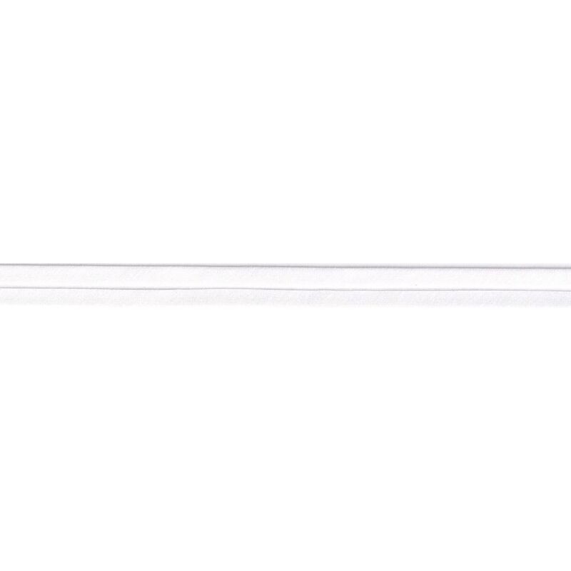 SEMI BLEACH WHITE 12mm Polycotton Standard (Single Fold) Bias Binding, Sold by the Metre