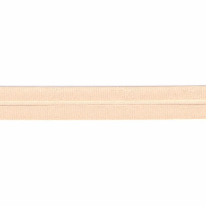 DARK CREAM 25mm Polycotton Standard (Single Fold) Bias Binding, Sold by the Metre