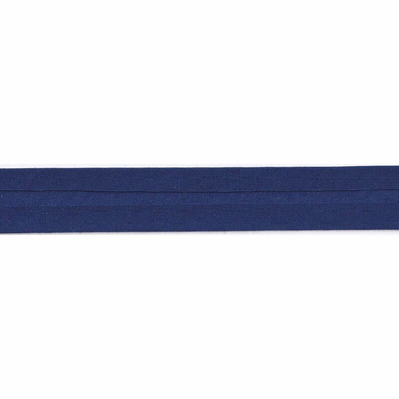 JR NAVY 25mm Polycotton Standard (Single Fold) Bias Binding, Sold by the Metre
