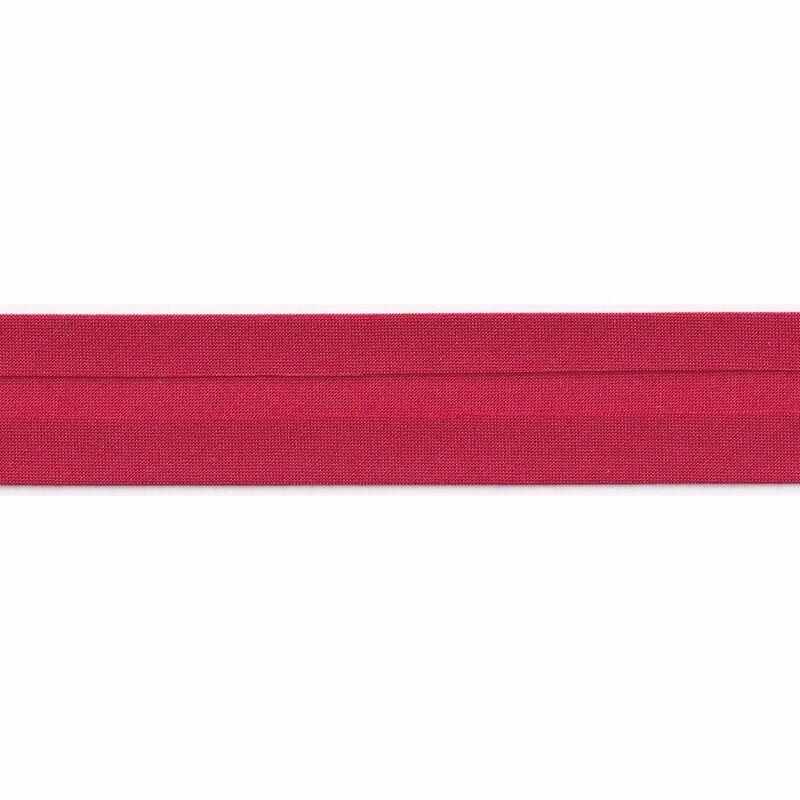 RED 25mm Polycotton Standard (Single Fold) Bias Binding, Sold by the Metre
