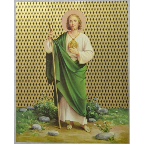 SAINT JUDE Religious Print, 10" x 8" (200mm x 250mm)