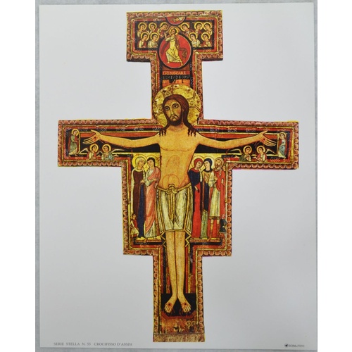 SAN DAMIANO Religious Print, 10" x 8" (200mm x 250mm)