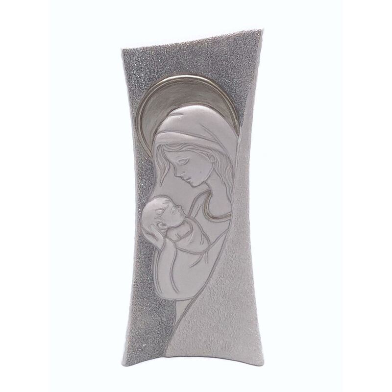 Mother and Child Resin Plaque, Glitter Background 152mm x 66mm