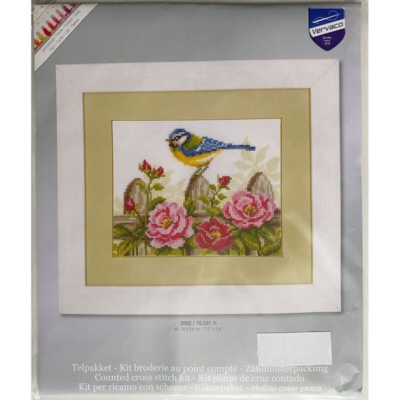 Vervaco BIRDS & BLOSSOMS Counted Cross Stitch Kit PN-0011900
