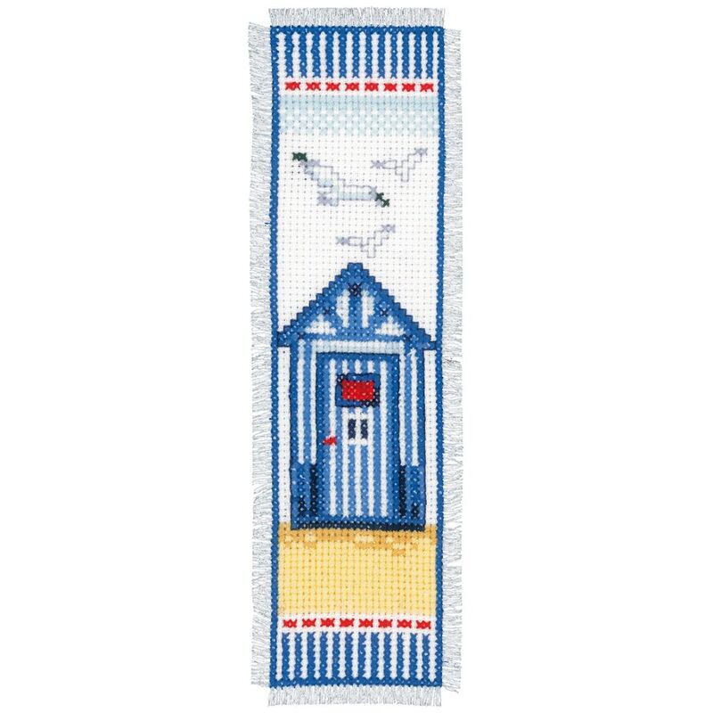 Vervaco BEACH SHED Bookmark Counted Cross Stitch Kit PN-0144278