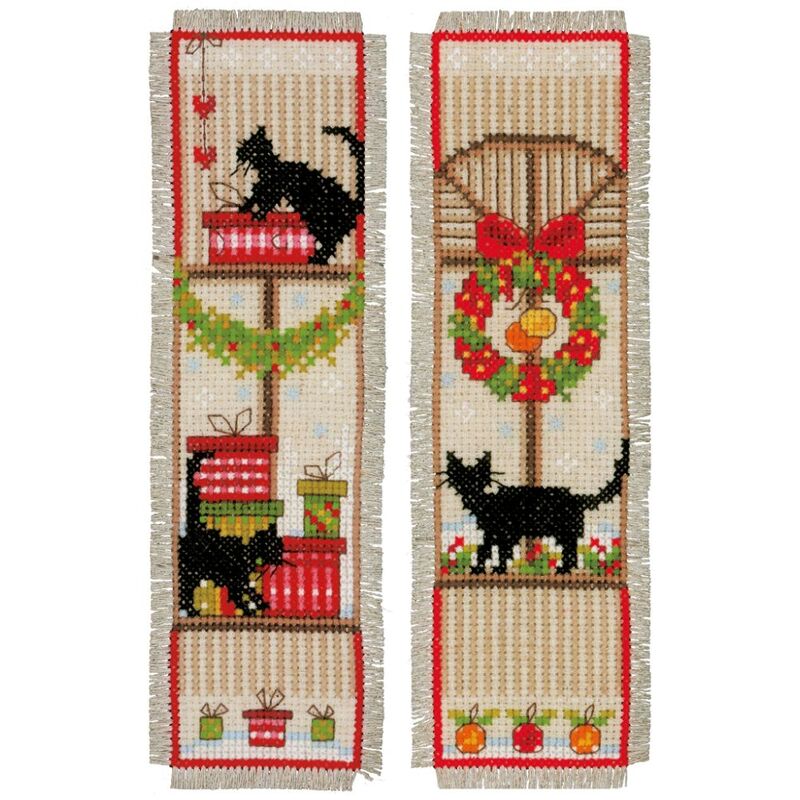 Vervaco CHRISTMAS ATMOSPHERE Bookmarks Counted Cross Stitch Kit PN-0155657