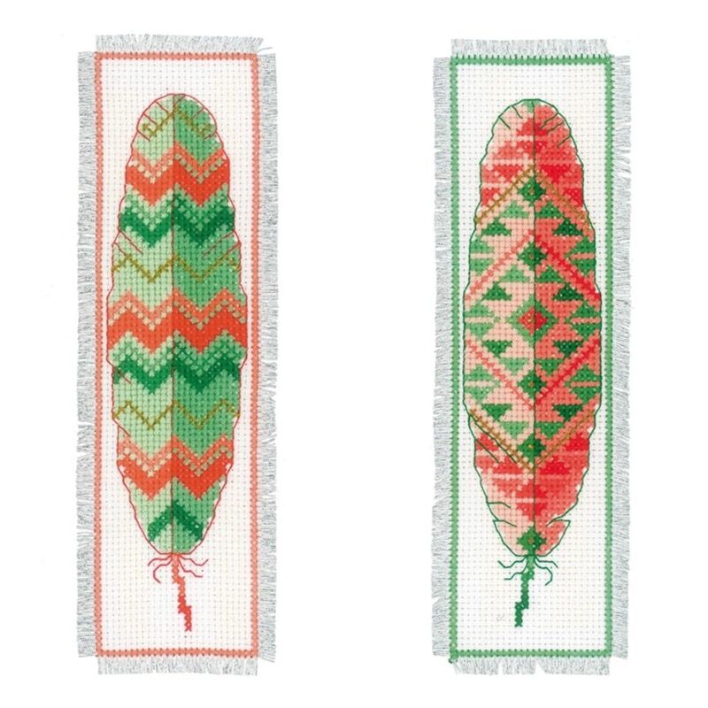Vervaco FEATHERS Bookmarks Counted Cross Stitch Kit PN-0156894