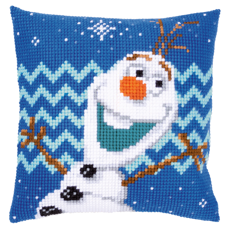 Vervaco Disney FROZEN OLAF Latch Hook Cushion Front Kit PN-0165925