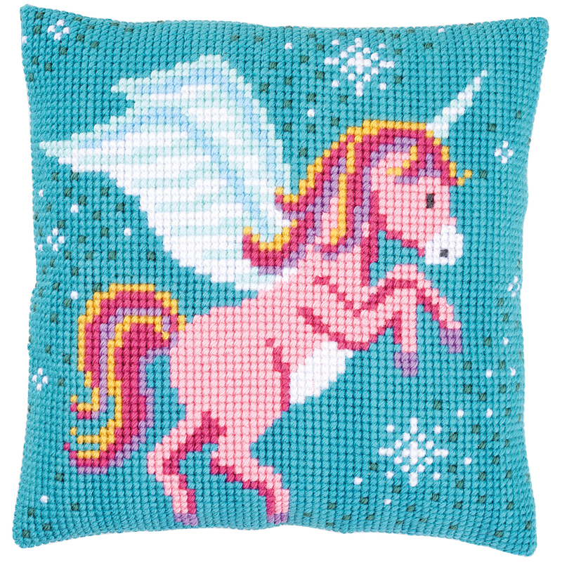 Vervaco UNICORN Cross Stitch Cushion Front Kit PN-0166237