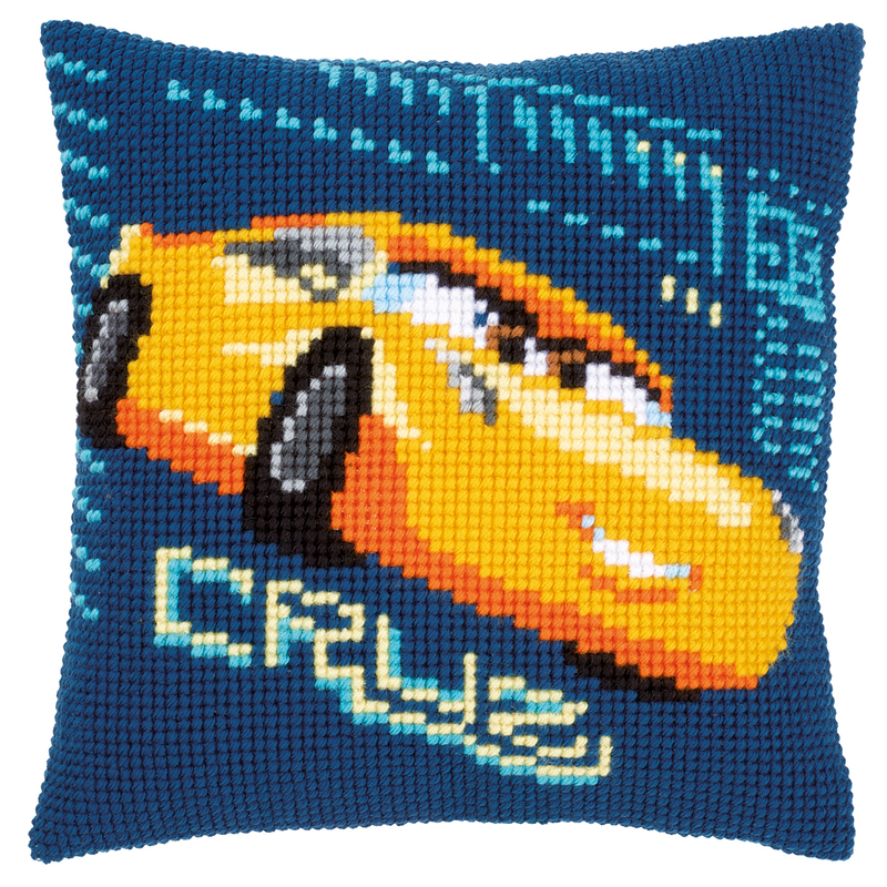 Vervaco Disney CARS CRUZ Latch Hook Cushion Front Kit PN-0166448