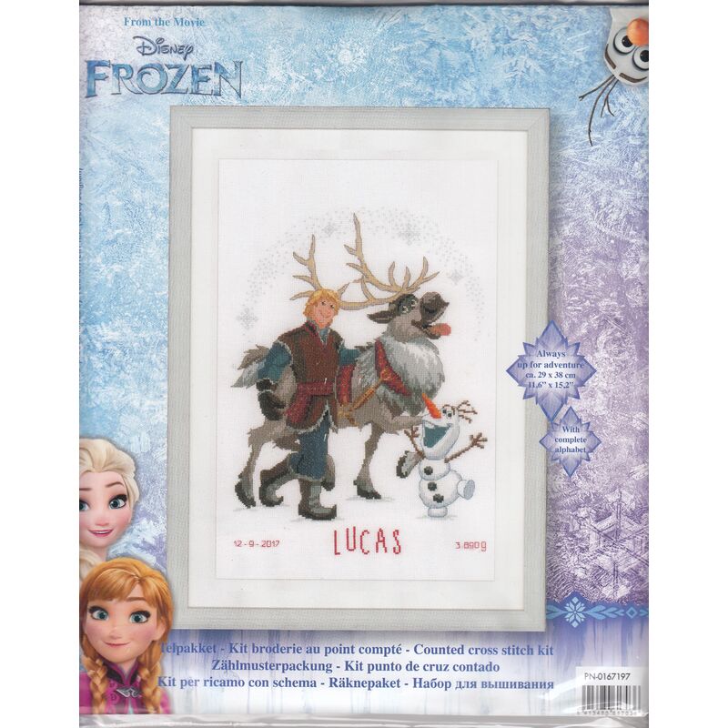 Vervaco DISNEY FROZEN ALWAYS ADVENTURE Counted Cross Stitch Kit PN-0167197