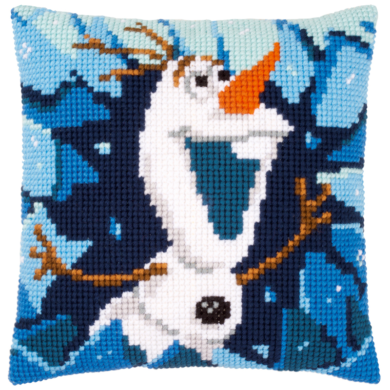Vervaco Disney FROZEN OLAF Latch Hook Cushion Front Kit PN-0167294