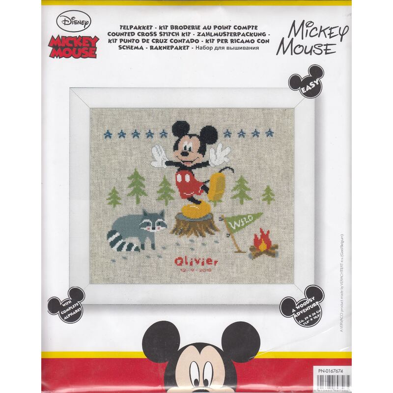 Vervaco DISNEY A WOODSY ADVENTURE Counted Cross Stitch Kit PN-0167674