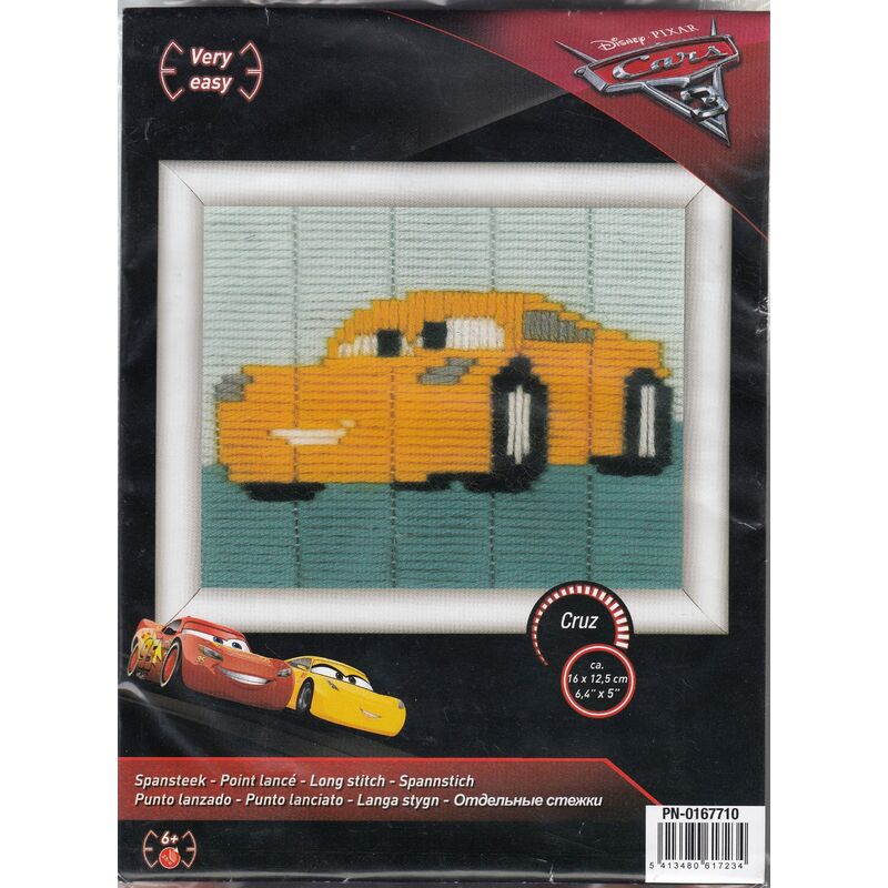 Vervaco DISNEY CARS CRUZ Long Stitch Kit PN-0167710