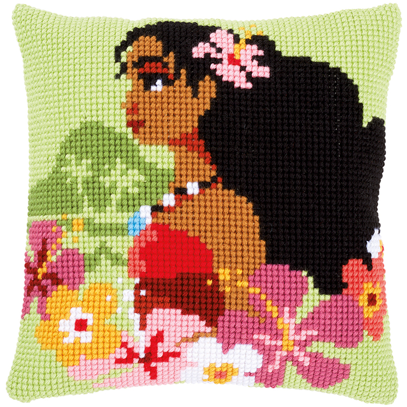 Vervaco Disney MOANA ISLAND GIRL Latch Hook Cushion Front Kit PN-0168027