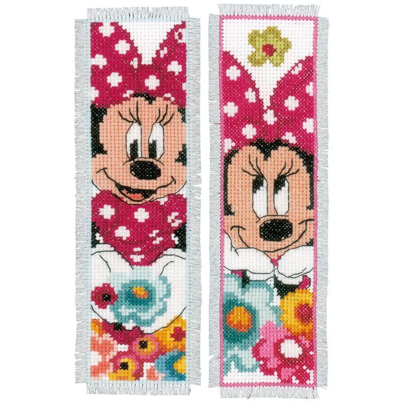 Vervaco DISNEY MINNIE DAYDREAMING Bookmarks Counted Cross Stitch Kit PN-0168651