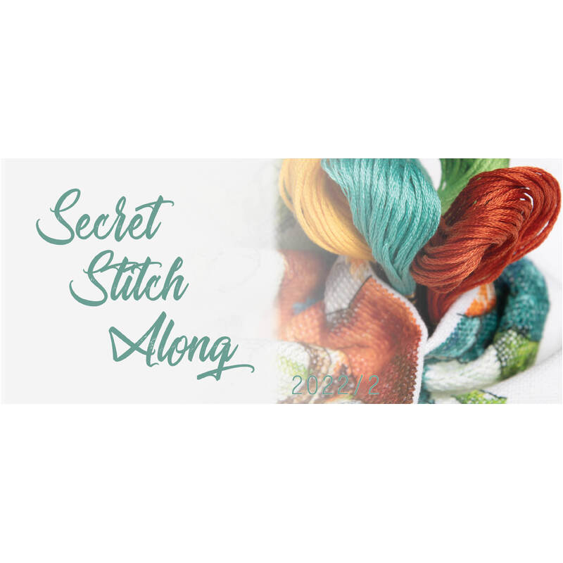 LanArte Secret Stitch Along 2022/2 - White - 27 count/inch (Limited Time)
