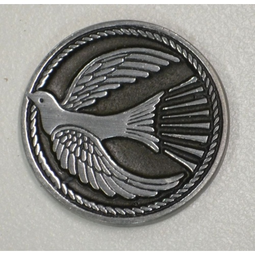 Holy Spirit Pocket Token With Message / Prayer, 31mm Diameter Metal