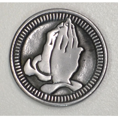 SERENITY Pocket Token With Message / Prayer 31mm Diameter Metal