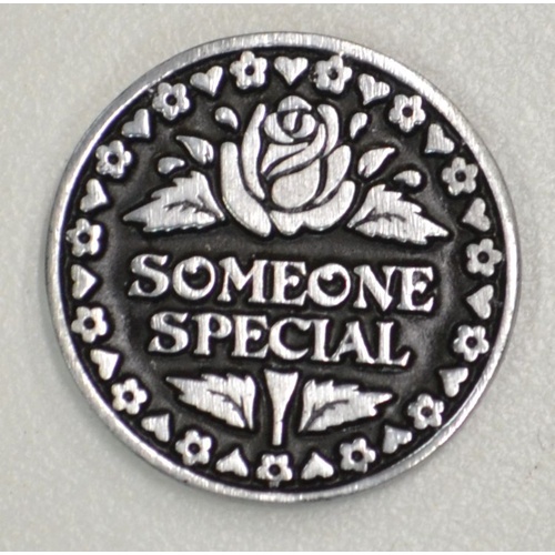 SOMEONE SPECIAL... Pocket Token With Message / Prayer 31mm Diameter Metal