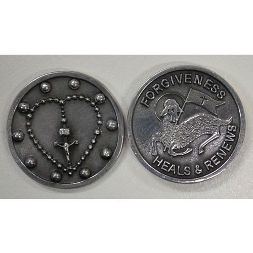 RECONCILIATION POCKET TOKEN, With Message, 31mm Diameter, Metal