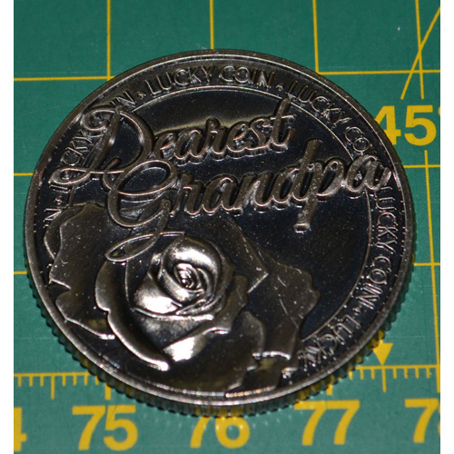 Lucky Coin, DEAREST GRANDMA, 35mm Diameter, A Beautiful Gift Idea