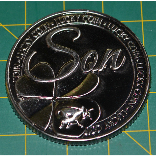 Lucky Coin, Son, 35mm Diameter, A Beautiful Gift Idea