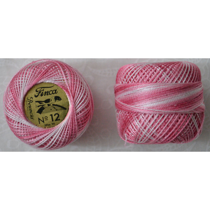 Presencia Finca Perle 12 Egyptian Cotton, 5 Gram, 9335 Shaded Light Pink