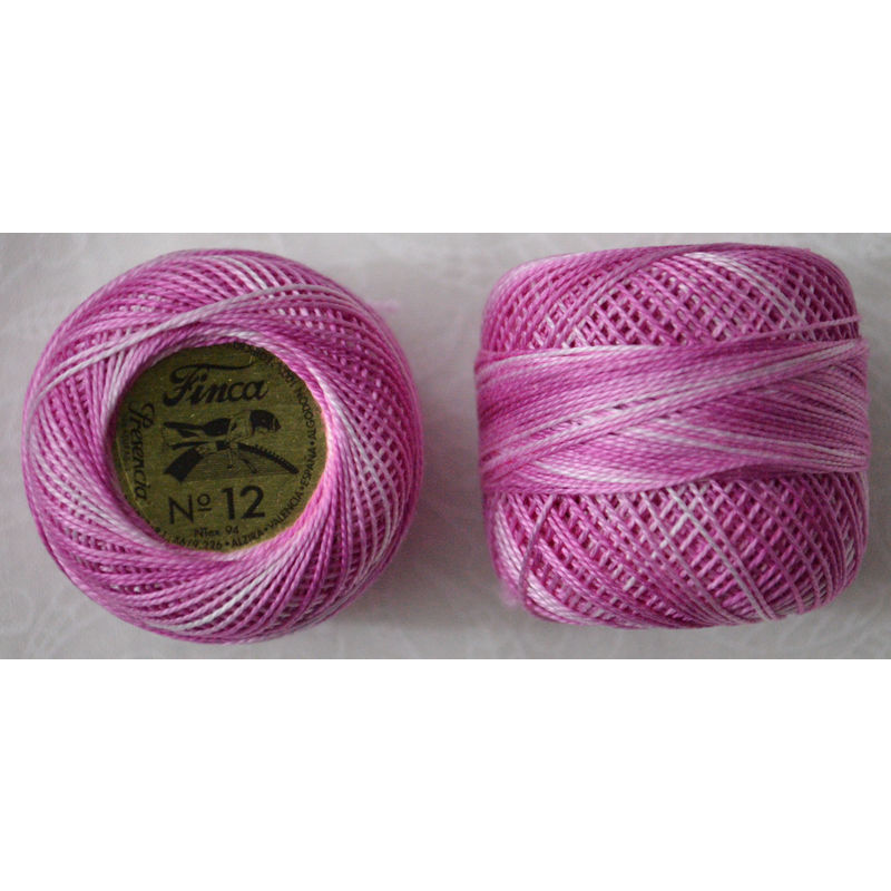 Presencia Finca Perle 12 Egyptian Cotton, 5 Gram, 9415 Shaded Rose