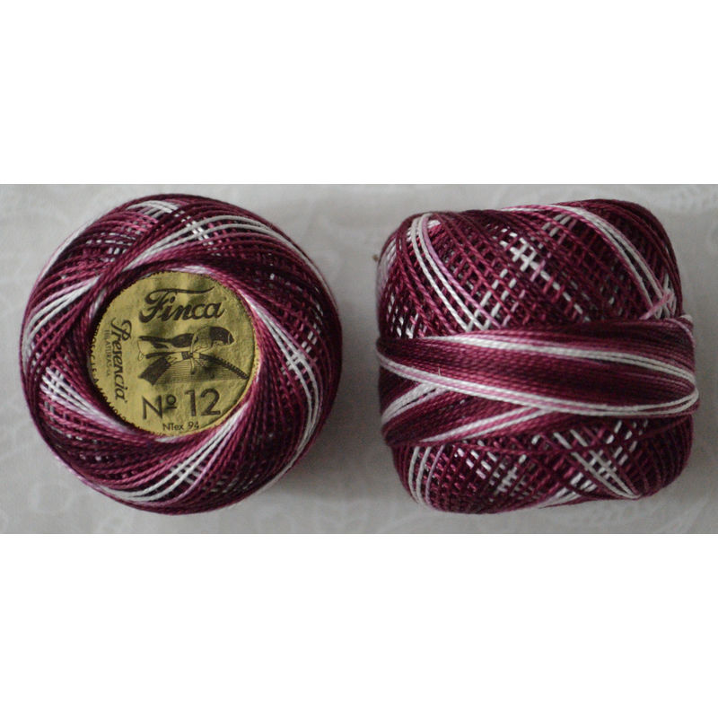 Presencia Finca Perle 12 Egyptian Cotton, 5 Gram, 9435 Shaded Plum