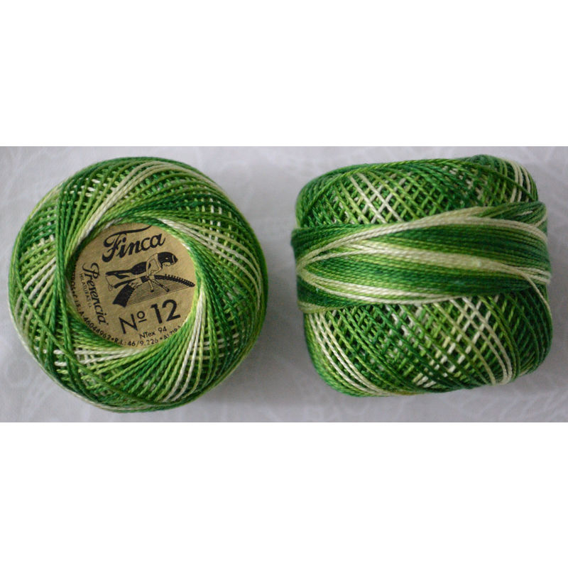 Presencia Finca Perle 12 Egyptian Cotton, 5 Gram, 9850 Shaded Avocado Green